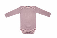 Cosilana Body manches longues laine/soie rose/gris/naturel rayé