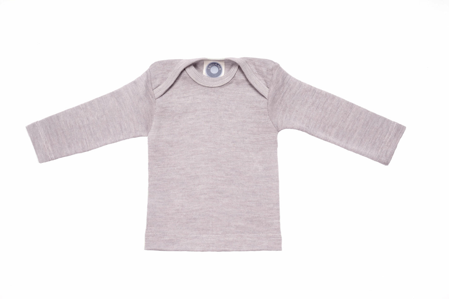 Cosilana T-shirt manches longues laine/soie gris chiné