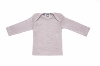 Cosilana T-shirt manches longues laine/soie gris chiné