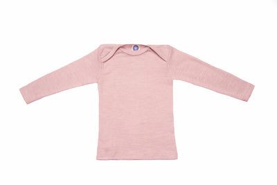 Cosilana T-shirt manches longues laine/soie rose chiné