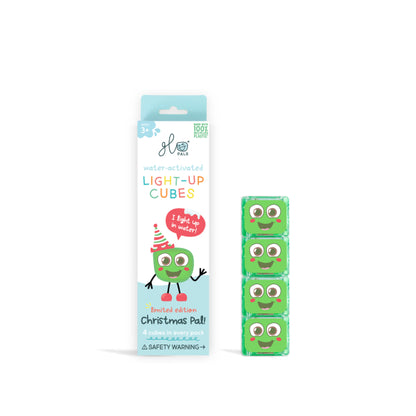 Glo Pals Cubes lumineux Vert Christmas - Lot de 4