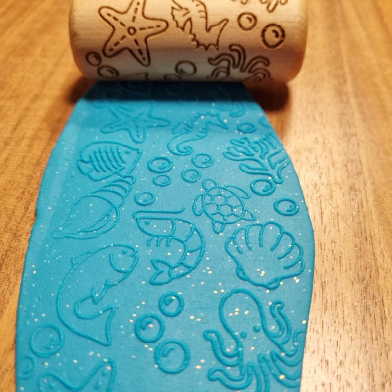 Kiddi Rouleau tampon petit et épais Animaux de mer