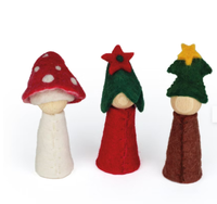 Enfants Fleurs en feutrine et bois L'hiver - Bauspiel