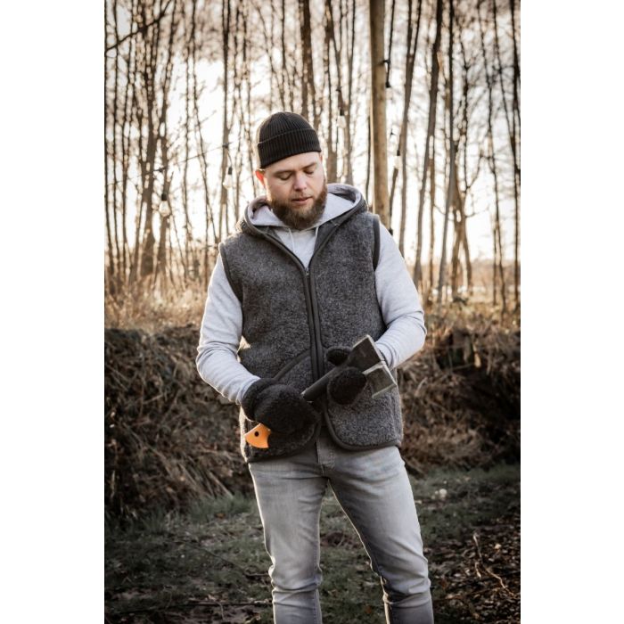 Alwero Gilet sans manches en laine Everest Anthracite