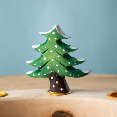 BumbuToys Figurine en bois pour couronne de célébration - Sapin d'hiver