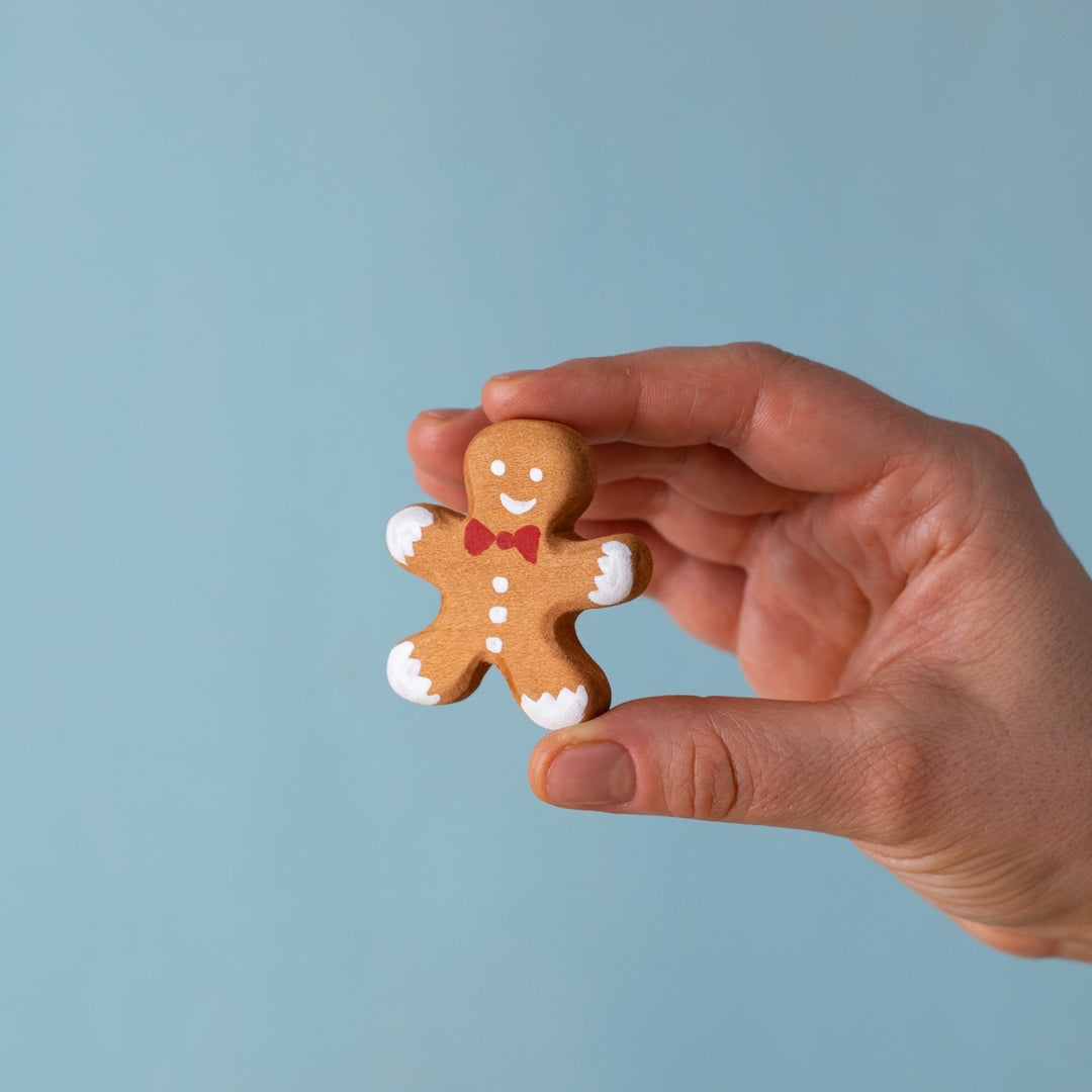 BumbuToys Figurine en bois pour couronne de célébration - Bonhomme de pain d'épice