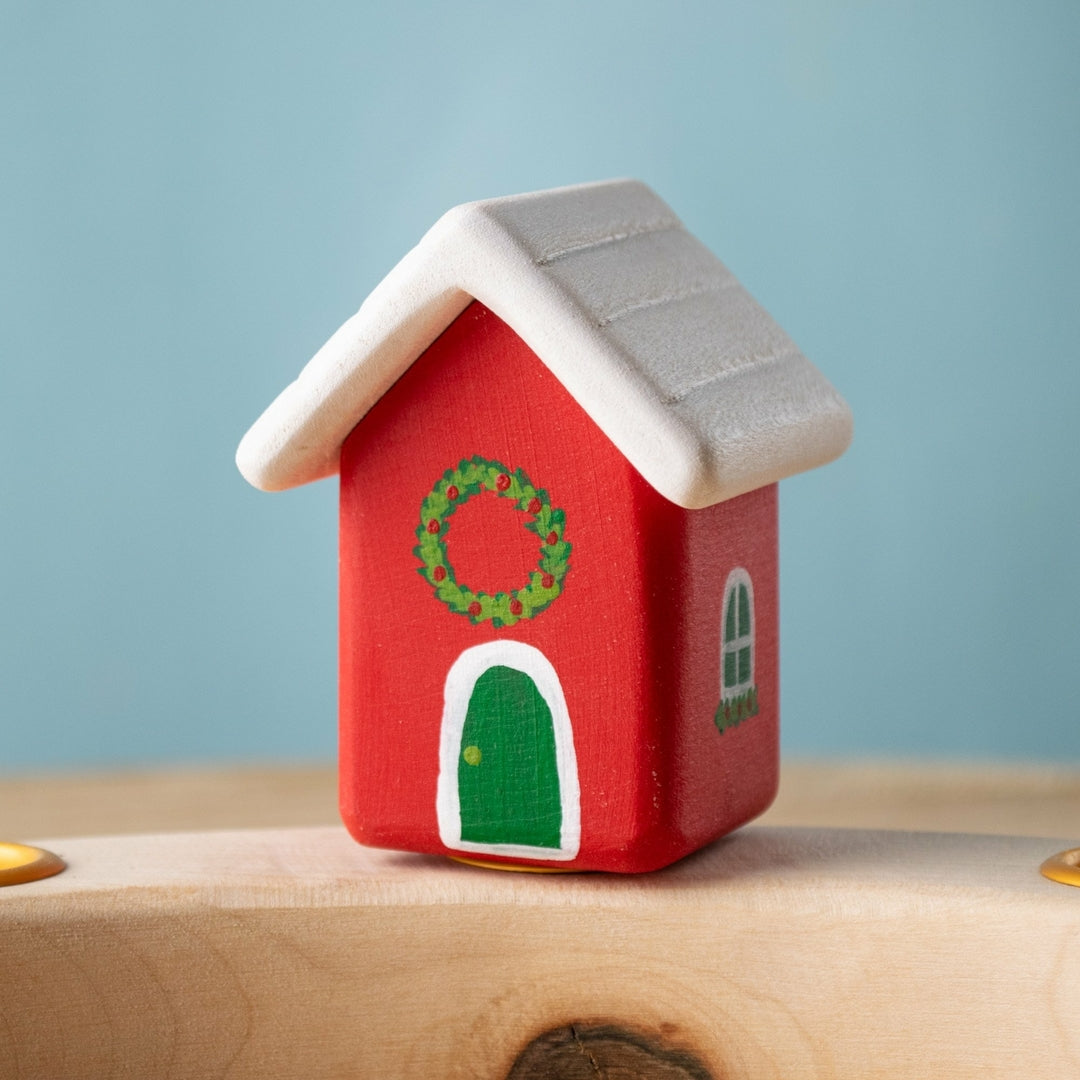 BumbuToys Figurine en bois pour couronne de célébration - Maison