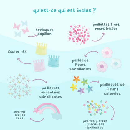 Glo Pals Fun Fillers pour bouteille et jeu sensoriel - Fées