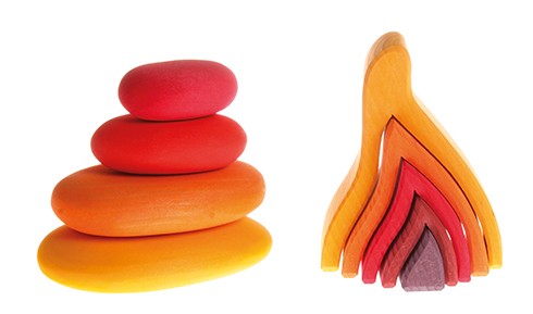 Lot de 4 Galets de Feu GRIMM's