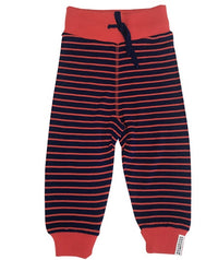 Pantalon en laine Marine/Rouge rayé Geggamoja