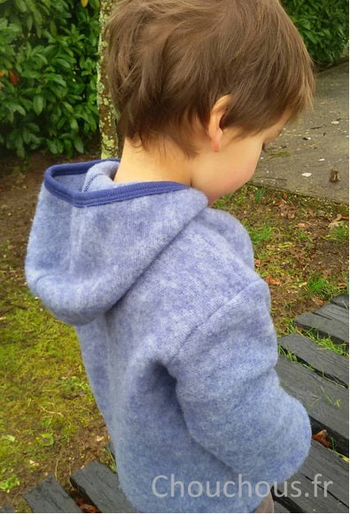 Cosilana gilet avec capuche Bleu