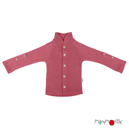 Gilet col boutonné en laine ManyMonths - coloris 2021