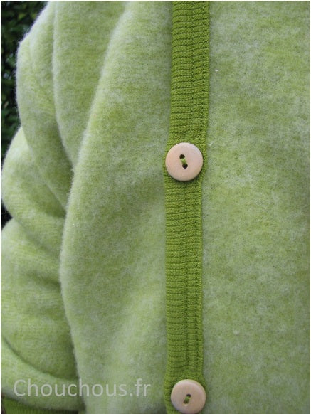 Cosilana gilet avec capuche Vert