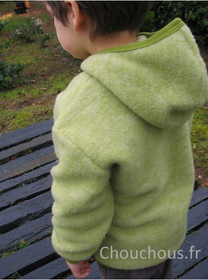Cosilana gilet avec capuche Vert