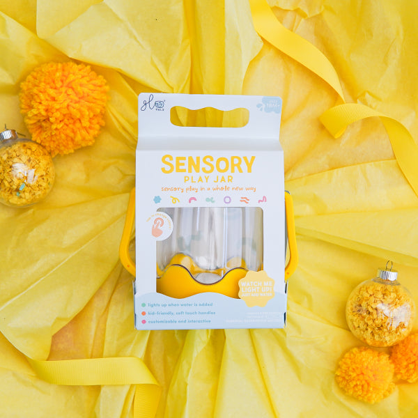 Glo Pals Bouteille sensorielle à remplir Jaune