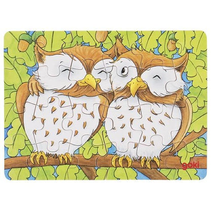 Goki Mini puzzle en bois Animaux - 24 pièces