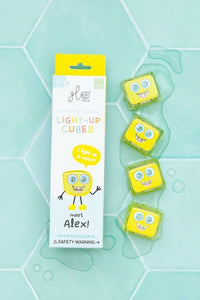 Glo Pals Cubes lumineux Alex Jaune - Lot de 4