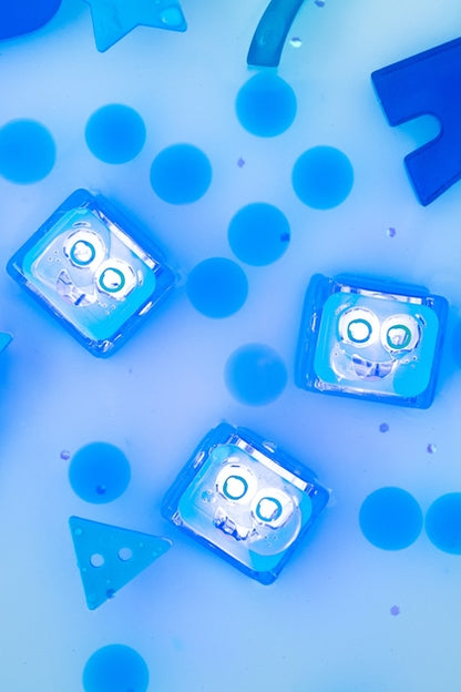 Glo Pals Cubes lumineux Blair Bleu - Lot de 4