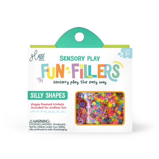 Glo Pals Fun Fillers pour bouteille et jeu sensoriel - Formes
