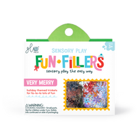 Glo Pals Fun Fillers pour bouteille et jeu sensoriel - Noël