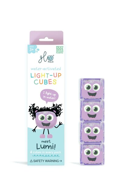 Glo Pals Cubes lumineux Lila Violet - Lot de 4