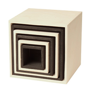Grands cubes à empiler Monochrome Grimm's