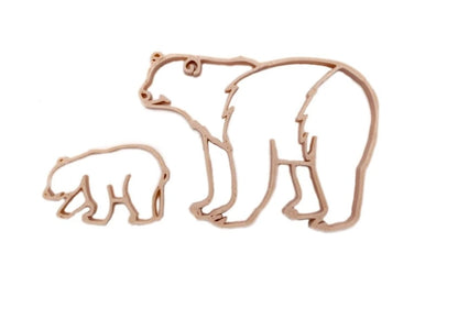 Grennn Emporte pièce Ours polaire et son petit - Jeux sensoriels