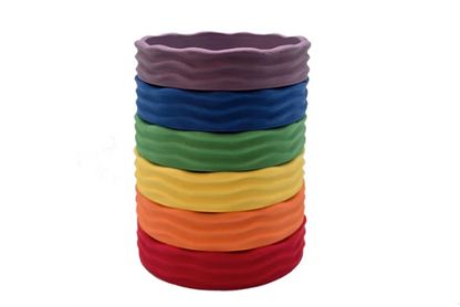 Grennn Wave Arc-en-ciel Lot de 6 bols