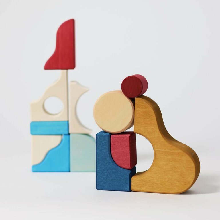 Grimm's Tiny Art Collection Set de Construction Wave