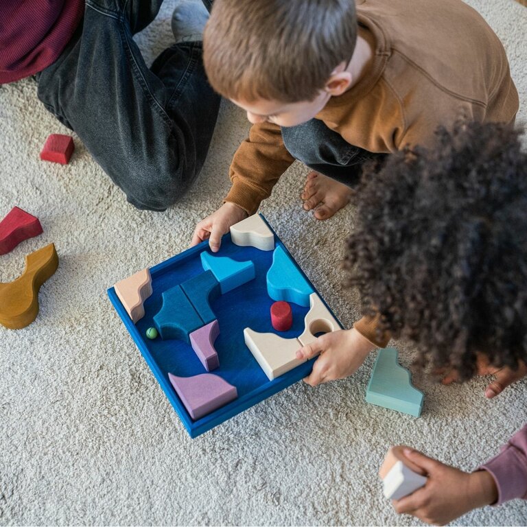 Grimm's Tiny Art Collection Set de Construction Wave