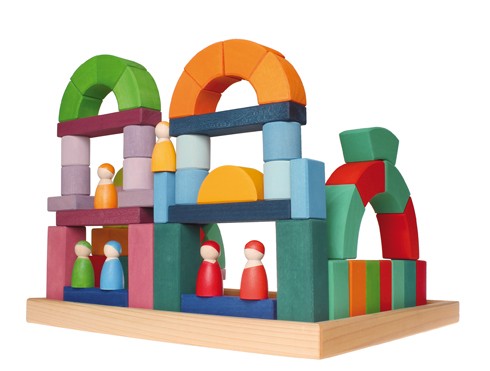 Gros blocs de constructions Architecture Romane 62 pièces GRIMM's