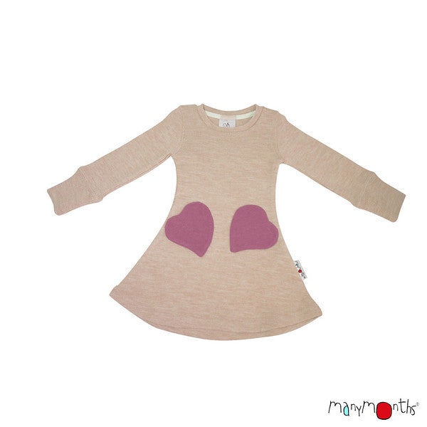 MANYMONTHS Robe poches Coeur en laine - Coloris 2022