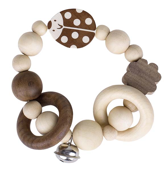 Hochet avec élastique Coccinelle HEIMESS Nature