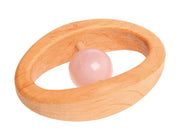 Hochet Quartz rose Grimm's