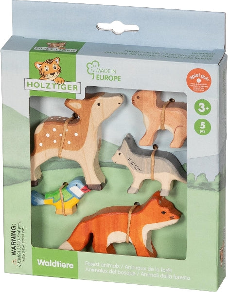 Holztiger Les animaux de la forêt - Lot de 5