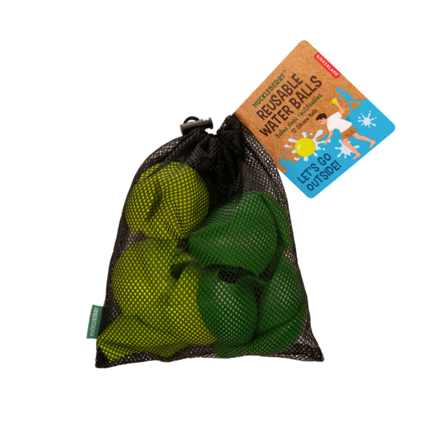 Huckleberry - Kikkerland Ballons d’eau réutilisables – Lot de 12 et sac de rangement