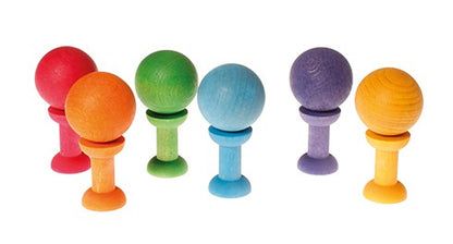 Jeu de bobines en bois à enfiler GRIMM's