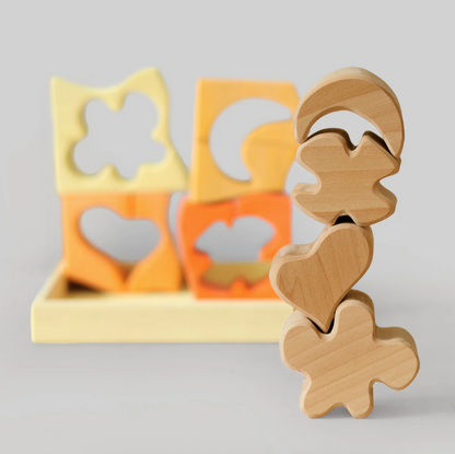 Jeu de construction puzzle Formes jaunes Grimm's