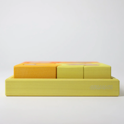 Jeu de construction puzzle Formes jaunes Grimm's
