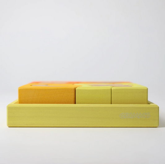 Jeu de construction puzzle Formes jaunes Grimm's