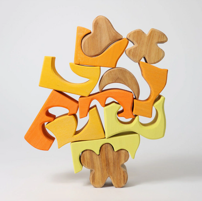 Jeu de construction puzzle Formes jaunes Grimm's