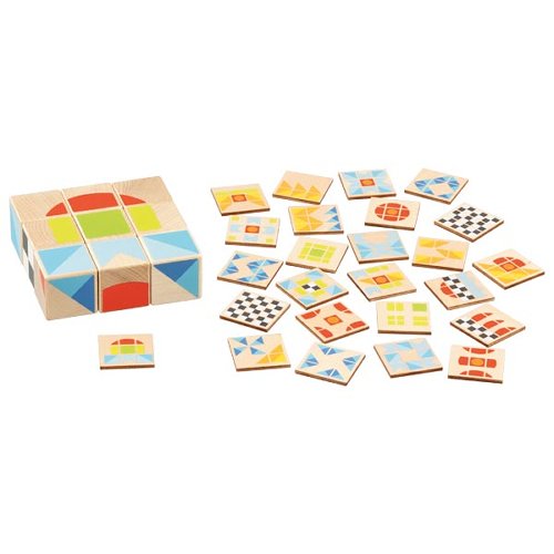 Jeu de puzzle - Combinaisons de formes et de couleurs GOKI