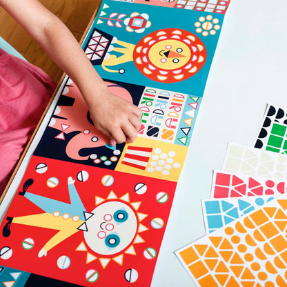 Poster panoramique + 750 stickers Cirque Poppik