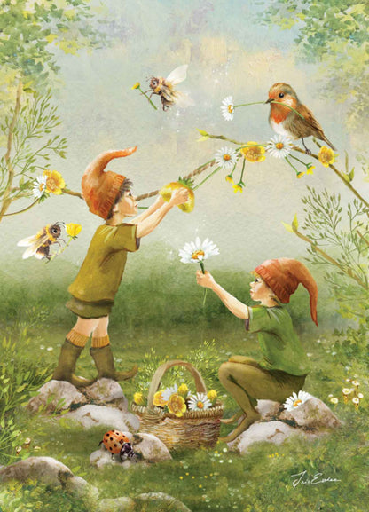 Carte Postale Birds and Bees