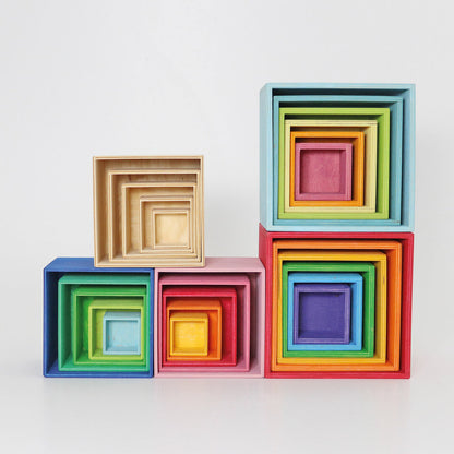 Cubes à empiler Bleu Océan GRIMM's