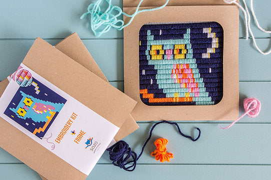 Kit de broderie Chouette Sozo