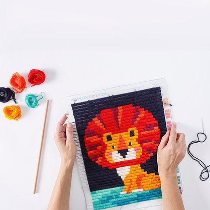 Kit de tapisserie à broder Lion Sozo