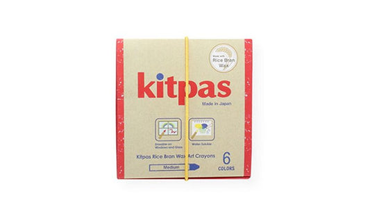 Kitpas Crayons de cire  - Lot de 6 couleurs multisurfaces et vitres