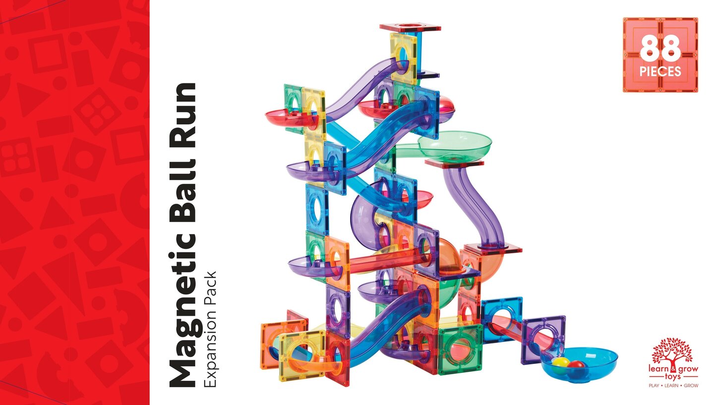 Circuit à billes Jeu magnétique Learn & Grow Toys - 88 pièces