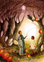 Carte postale La la Lampion - Illustratrice Bijdehansje